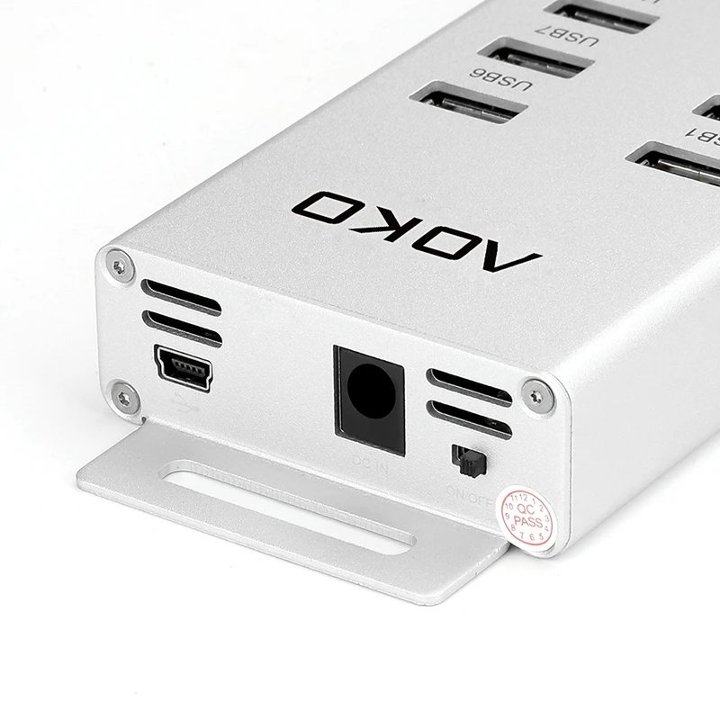 AOKO usb hub 2,0 10 портов каждый интерфейс выходной ток 5V1. 5A HC100SL