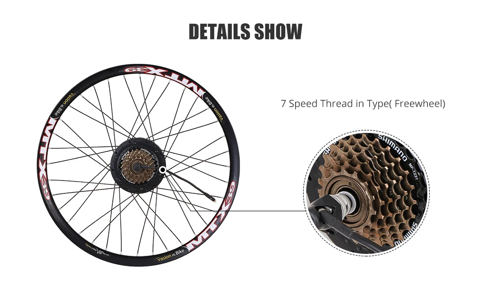 Best E BIKE Conversion Kit 48V 500W with Bafang Hub Motor Set For Electric Bike Conversion Kit with BAFANG Engine Rear Wheel Motor 10