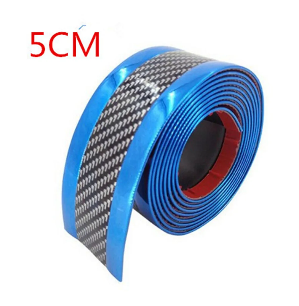 1 м наклейки на двери автомобиля, хромированный Стильный чехол для двери, автомобильные аксессуары, Формовочная полоска, отделка переднего бампера, углеродное волокно
