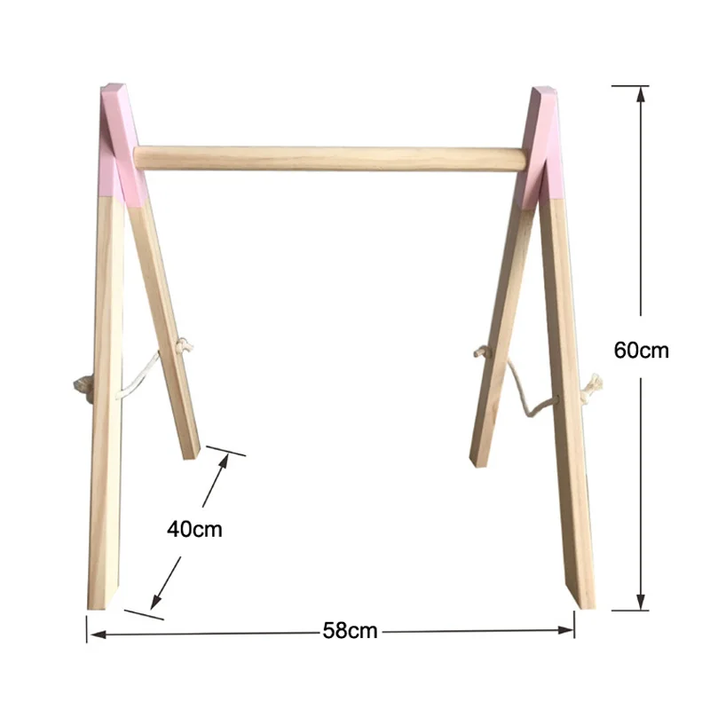 Скандинавский стиль, детская игровая площадка, детская сенсорная игрушка с кольцом, деревянная рама, детская комната, вешалка для одежды для малышей, подарок, декор для детской комнаты
