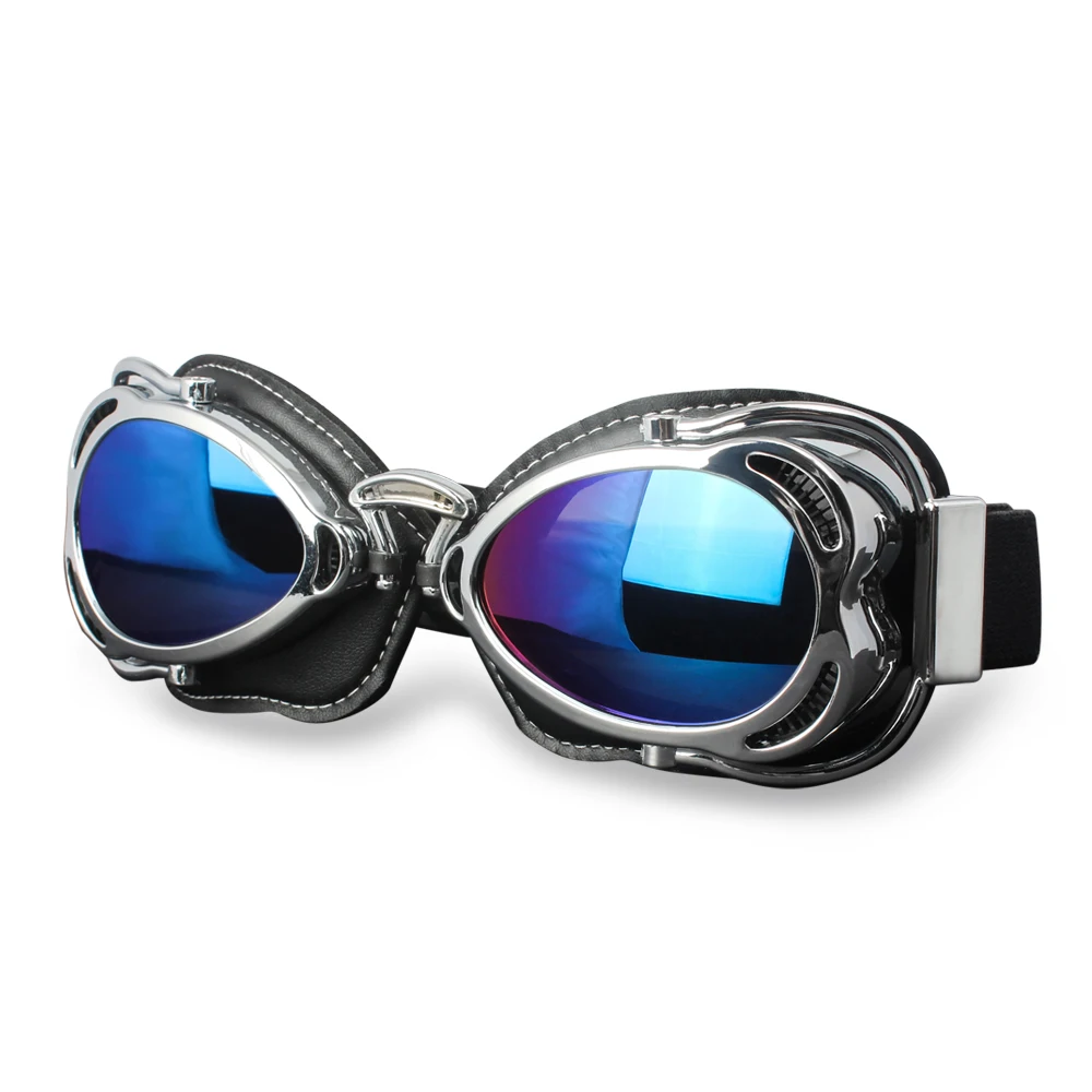 Зимние мужские винтажные Ретро мотоциклетные очки защитные очки кожаные анти-УФ ветрозащитные мотоциклетные очки для мотокросса