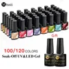 Mtssii 120/60/30/24 Colors Gel Nail Polish Set Semi Permanent Hybrid Gel Varnish Set Base Top Coat Soak Off UV LED Nail Gel Kits 1