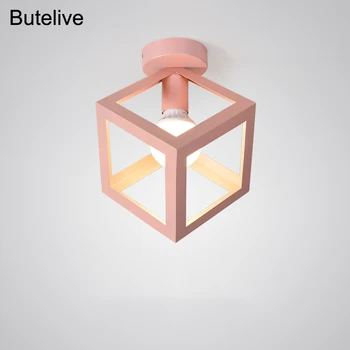 

Pink Ceiling Lights Nordic Industrial Ceiling Lamp Led Plafonniers Kitchen Corridor Aisle Veranda Entrance Balcony Lampara Techo