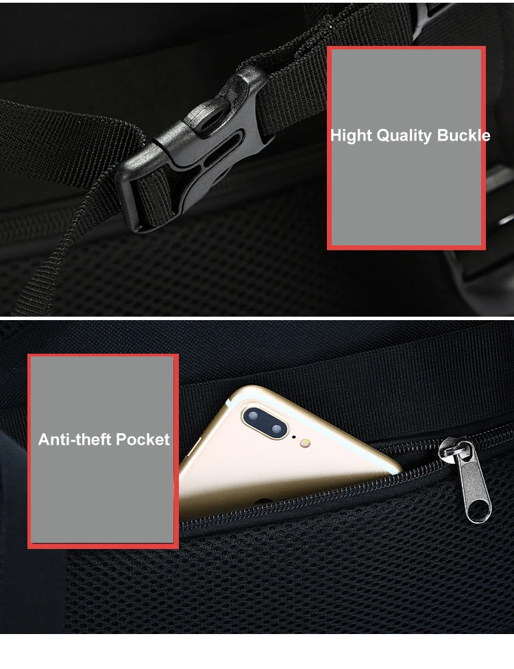 OZUKO, мужской рюкзак, водонепроницаемый, для ноутбука, с зарядкой через usb, для колледжа, студентов, школы, сумки на плечо, большая емкость, дорожная сумка