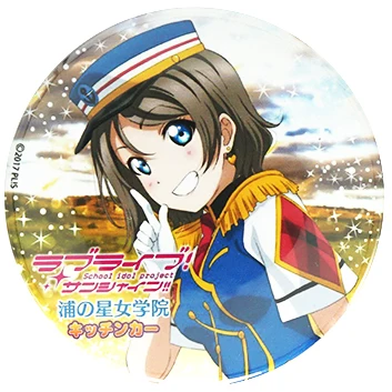 Love Live Солнечный значок аниме Hanamaru Dia Yoshiko Riko охара Мари Kanan Watanabe You Chika Aqours металлический значок брошь на булавке - Окраска металла: 05 Watanabe You