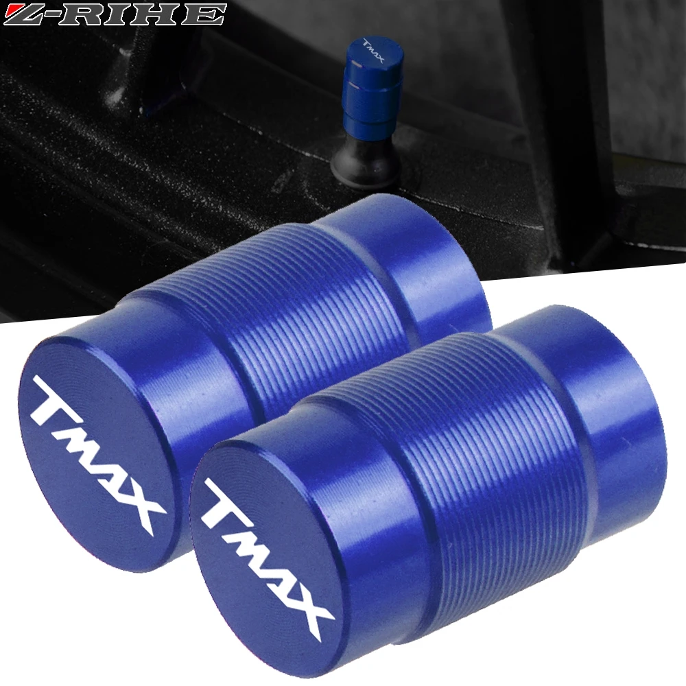 Per T Max Logo Di Alluminio Del Motociclo Valvola Della Gomma Della Rotella Cappellini Per Yamaha Xmax X-Max 125 250 300 400 Tmax 530 Sx/Dx T-Max 500 