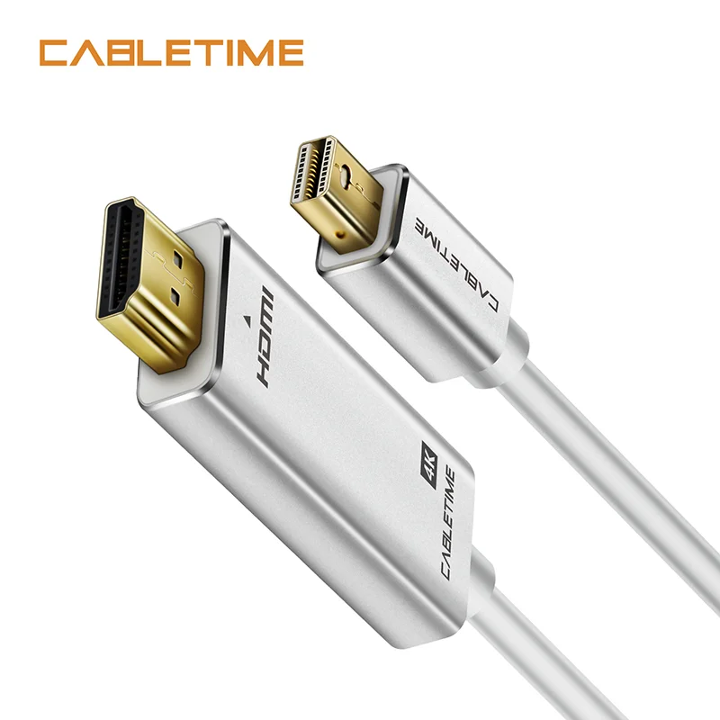 Cabletimeサンダーボルトのmini Displayport Hdmiケーブル 4 Dp Hdmiディスプレイポートケーブル 1080 1080pテレビレノボコンピュータmacbook N173 Hdmi ケーブル Aliexpress