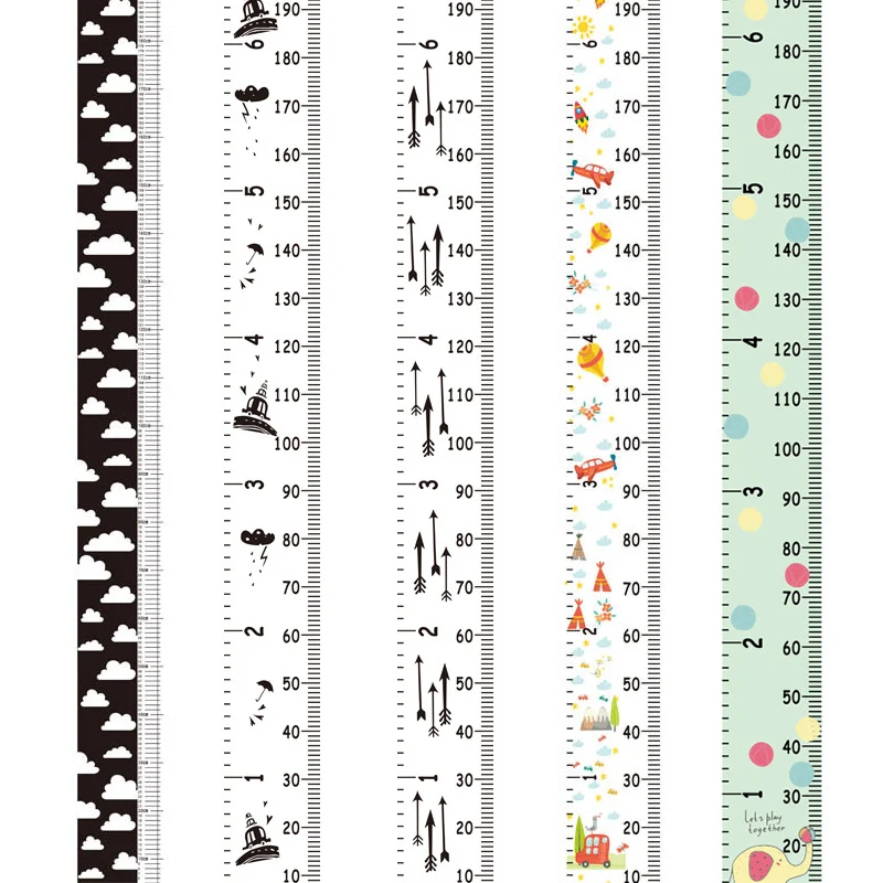 200x20 см детская линейка для роста, холщовая Таблица размеров для детей, украшение для детской комнаты, Настенный декор, измерение роста, домашний декор