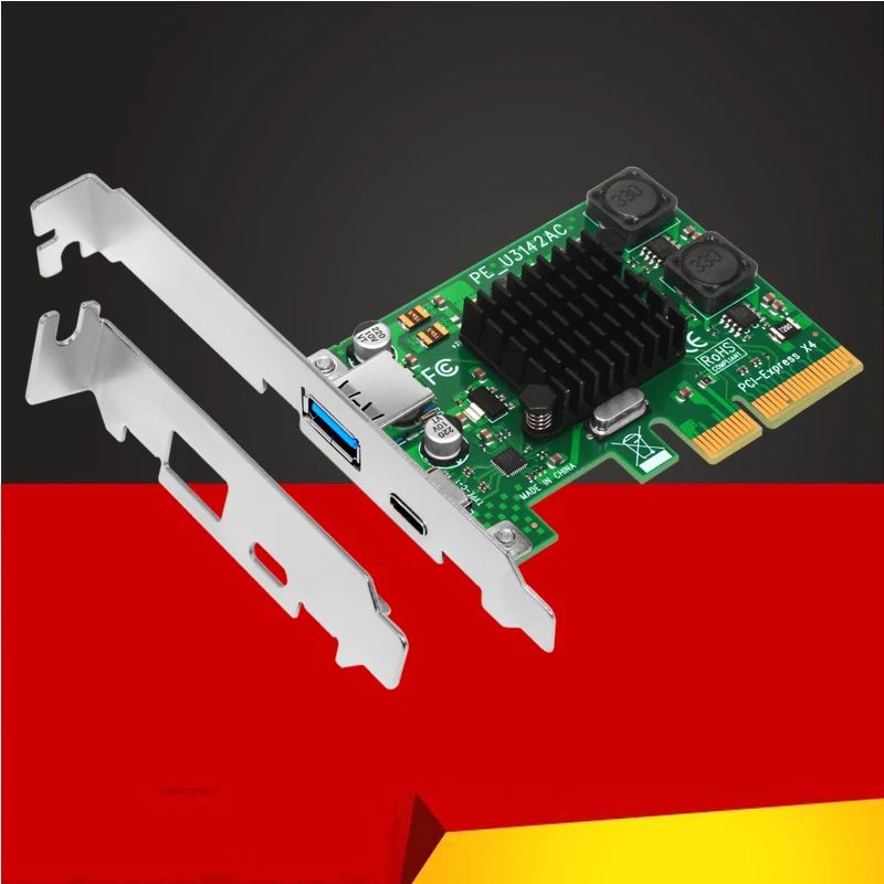 USB 3,1 type C PCIe Плата расширения PCI-e для type C и type A 3,0 USB адаптер 3,1 Gen 3 PCI Express контроллер концентратор для рабочего стола