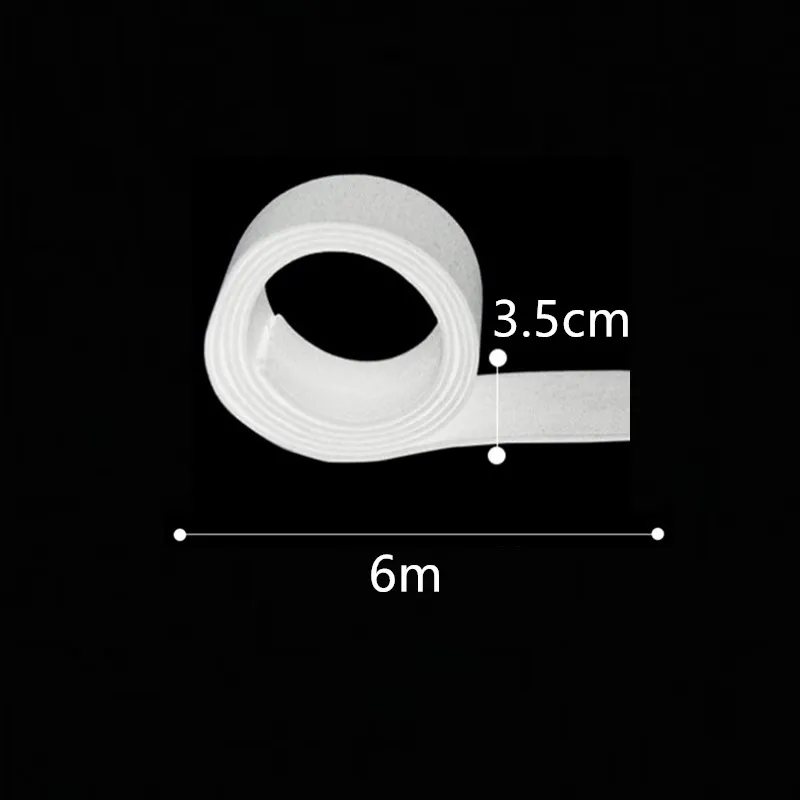 3.5cm white 6m Универсальная автомобильная защитная подушка для вождения, фиксированная эластичная лента для переднего заднего сиденья автомобиля, противоскользящие и противоскользящие аксессуары - Название цвета: 3.5cm white 6m