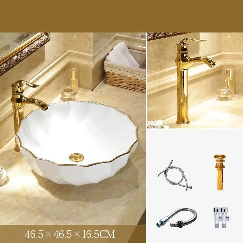 Version T Cuba Bagno Bacia De Lavagem Para Waschbecken Lavatorio Banyo Evier умывальник раковина для ванной Lavabo Pia Banheiro умывальник - Цвет: Version T