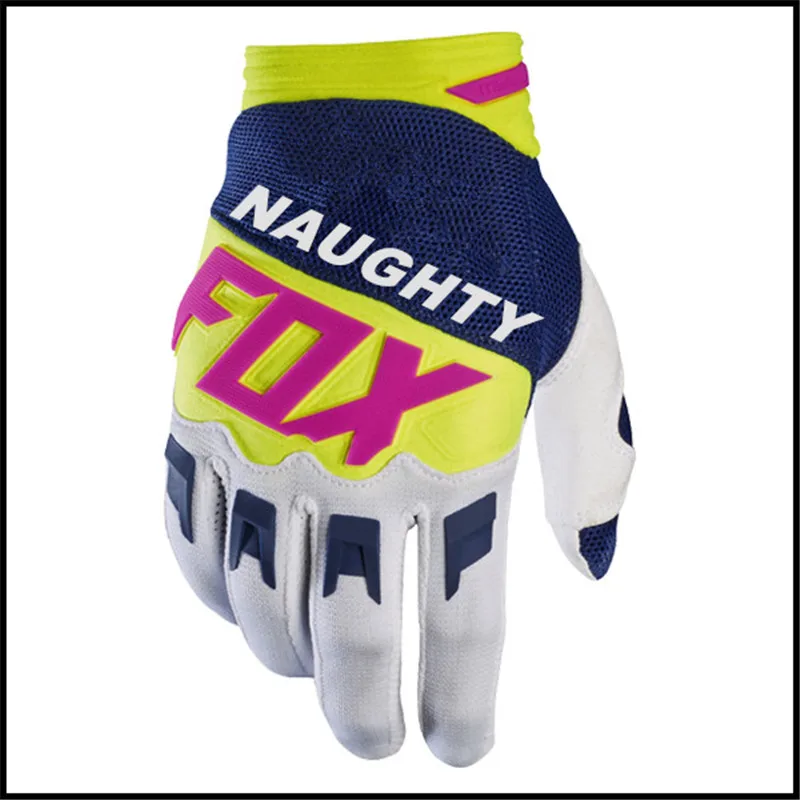 ALPINES FOX Dirtpaw MX XC перчатки для мотокросса MTB DH BMX горный велосипед велосипедные перчатки luvas moto носимые перчатки rcycle - Цвет: yellow white