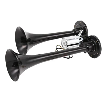 

Car Motorcycle 150dB Dual Trumpets Train Air Horn With Electric Solenoid