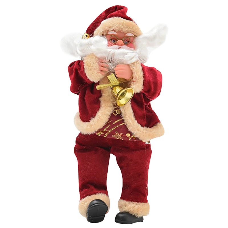 

Goods Sitting Santa Claus Doll Home Furnishing Christmas Gift Flannel Toys Xmas Table Decor Decorations Red