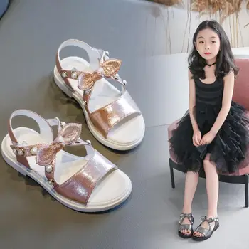 

Summer Style Sandals Children Casual Shoes Toddler Kids Girls Beach Sandals Cute Bow Girls Princess Shoes D125