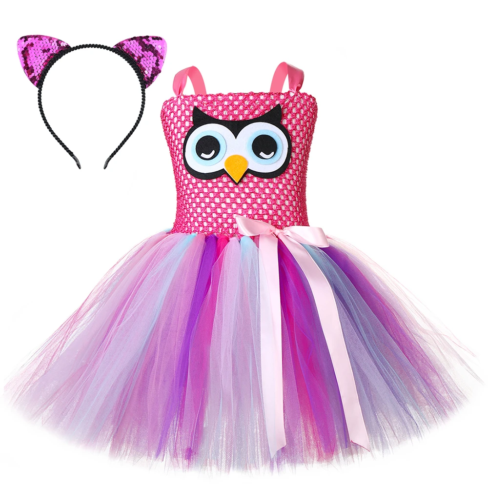 Платье-пачка детское на Хэллоуин для девочек платья Owl |
