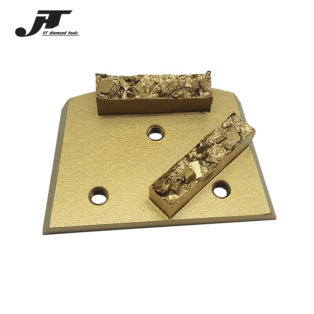 

12PCS FREE shipping HT Concrete Epoxy Removal Two Bar Segments Mix Split PCD Floor Pads Split PCD Grinding Disc Lavina Grinder