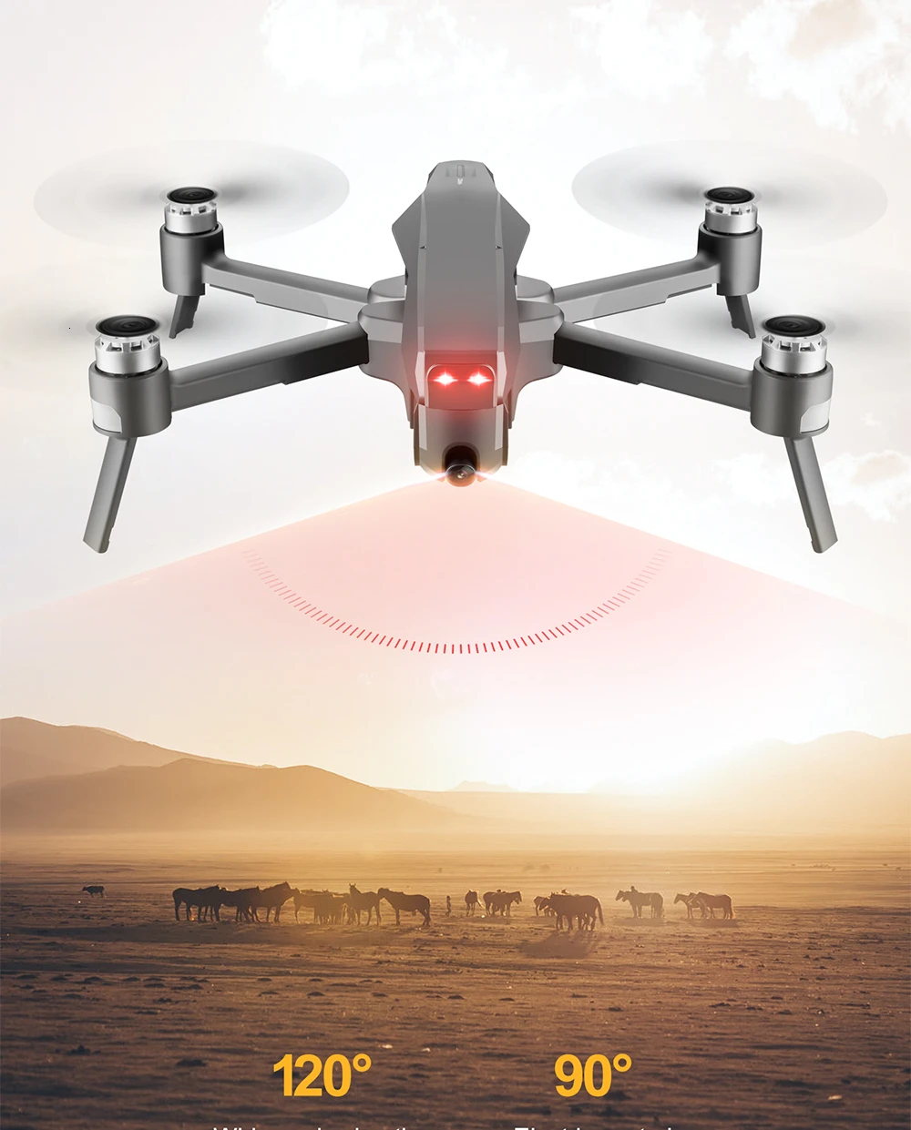 Gps Дрон 4K HD камера 5,8G wifi FPV Квадрокоптер оптический поток следование Профессиональный селфи бесщеточный 25 минут время полета VS X12 F11