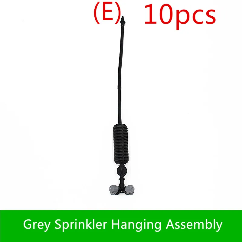 10Set Misting Sprinkler Hanging Assembly With 50cm Micritube Greenhouse Watering Component Drip Irrigation Fittings