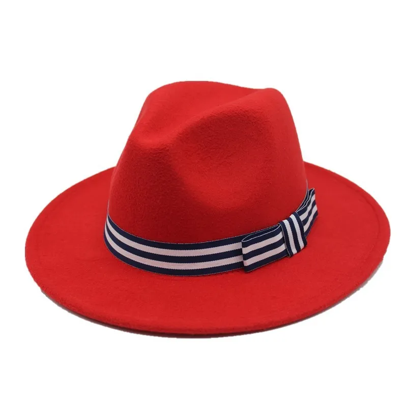 Зимняя шерстяная шляпа Fedora для женщин фетровая шляпка с широкими полями женская Трилби Chapeu Feminino шляпа для мужчин Джаз церковь Крестный отец шляпы сомбреро