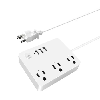 

WiFi Smart Power Strip Universal Plug Sockets Multifunctional with USB Remote Voice Control Plug Socket US Plug