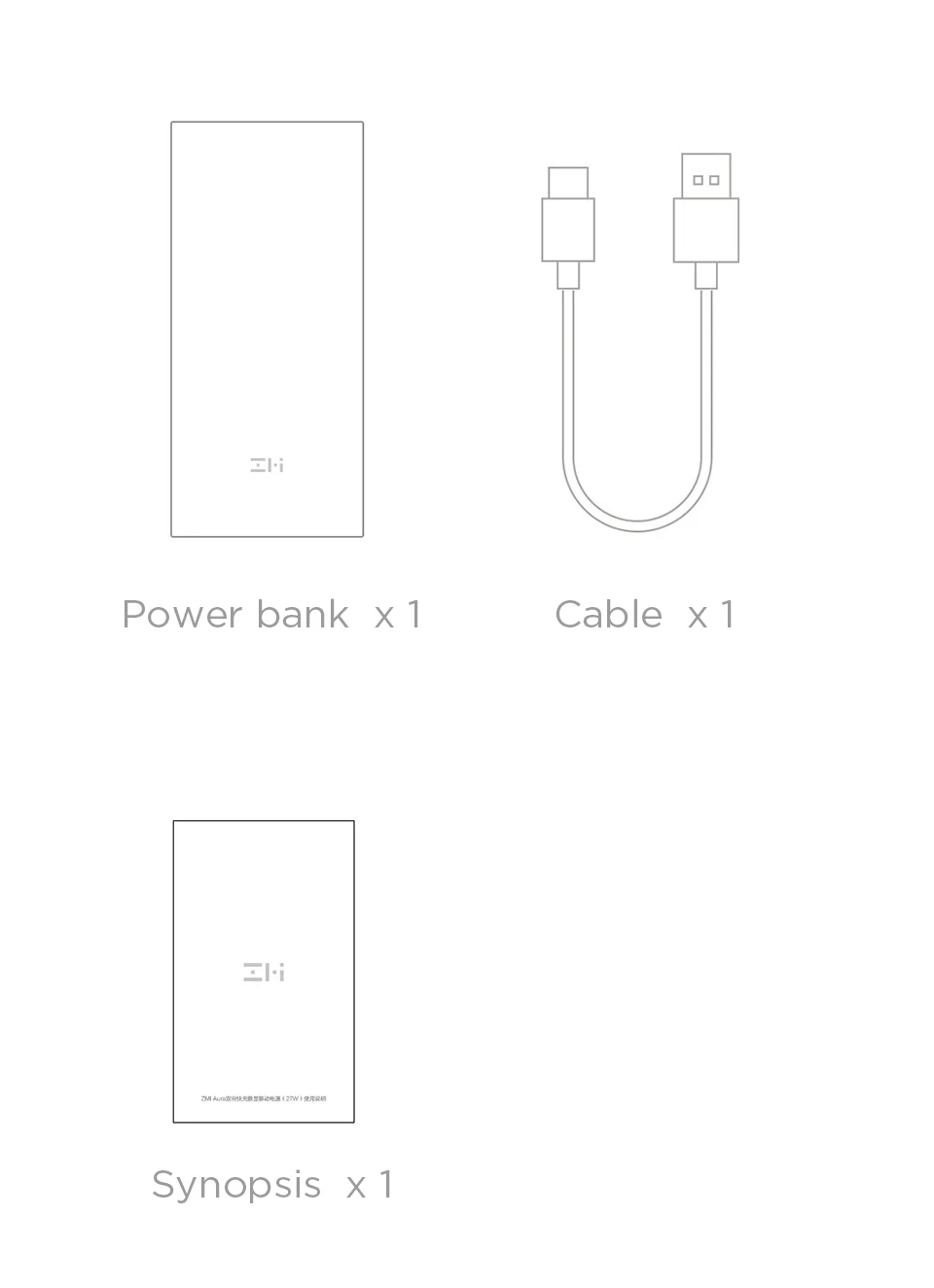 Xiaomi ZMI power Bank 20000 мАч QB822 3 usb type C 27 Вт PD Быстрая зарядка портативный внешний аккумулятор 20000 внешний аккумулятор повербанк