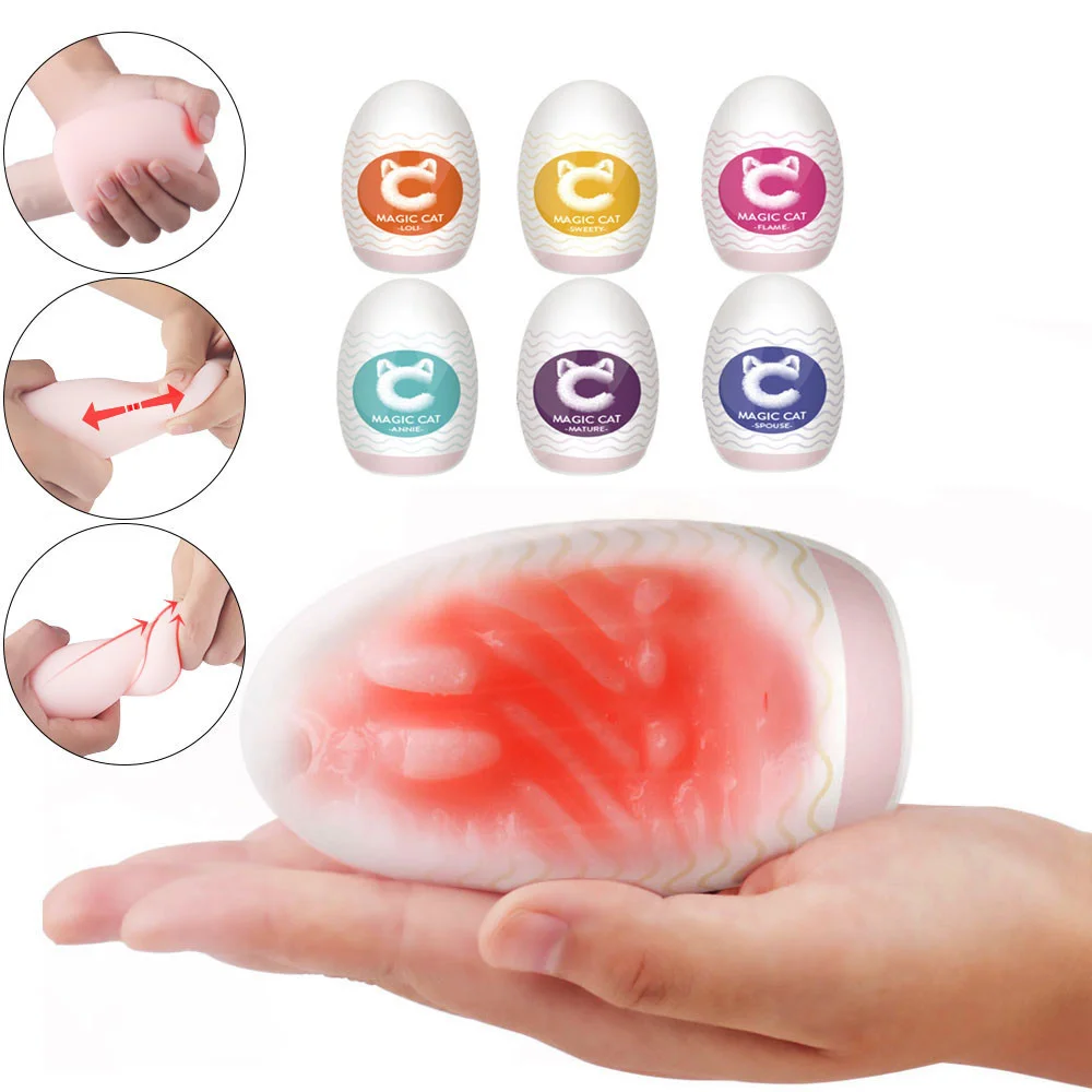 Vagina Egg Male Masturbator Cup Portable Pocket Pussy Stroker With 3d  Realistic Textured Sleeve Ultra Soft Blowjob Adult Sex Toy - Masturbation  Cup - AliExpress
