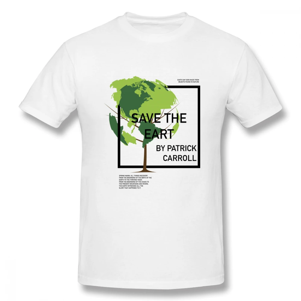 

Save The Earth Apr.22 t shirt men Casual Fashion Men's Basic Short Sleeve T-Shirt boy girl hip hop t-shirt top tees