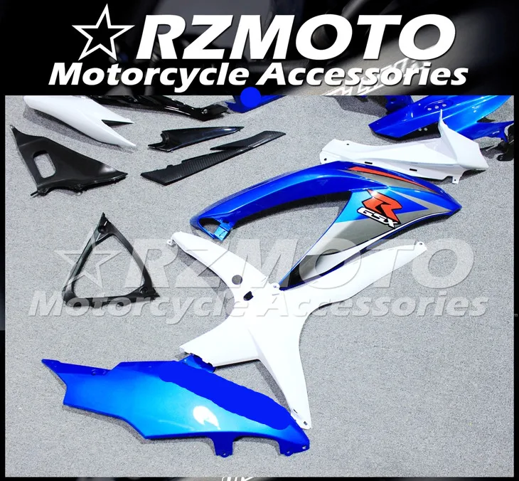 ABS мотоцикл обтекатель комплект для SUZUKI GSXR600 750 K8 2008-2010 год кузов литья под давлением Магазин № 1146