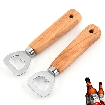 

100Pcs Personalized Engraved Wedding Party Gift For Guests Wooden Handle Beer Bottle Opener Favor Customized Bridal Shower Gift