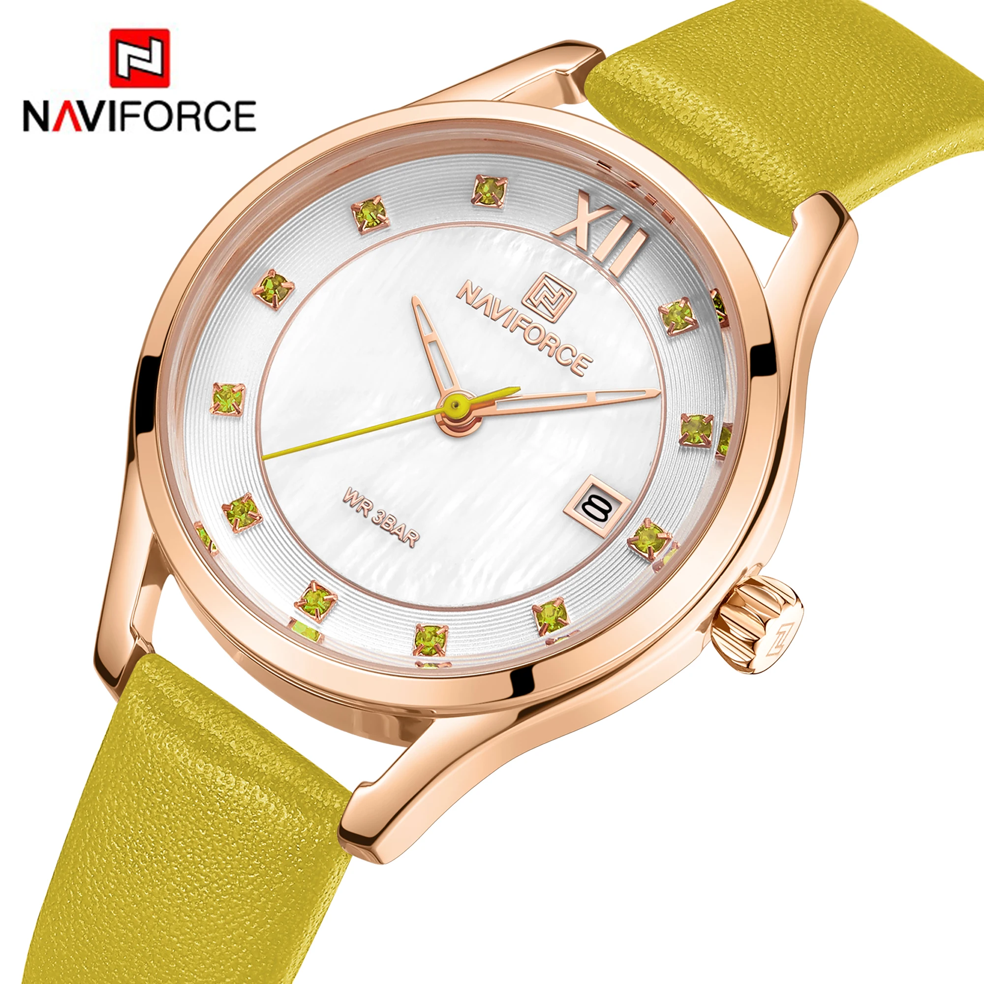 Топ Элитный бренд NAVIFORCE простые женские часы кварцевые модные тонкие часы женские водонепроницаемые повседневные наручные часы для девочек женские часы