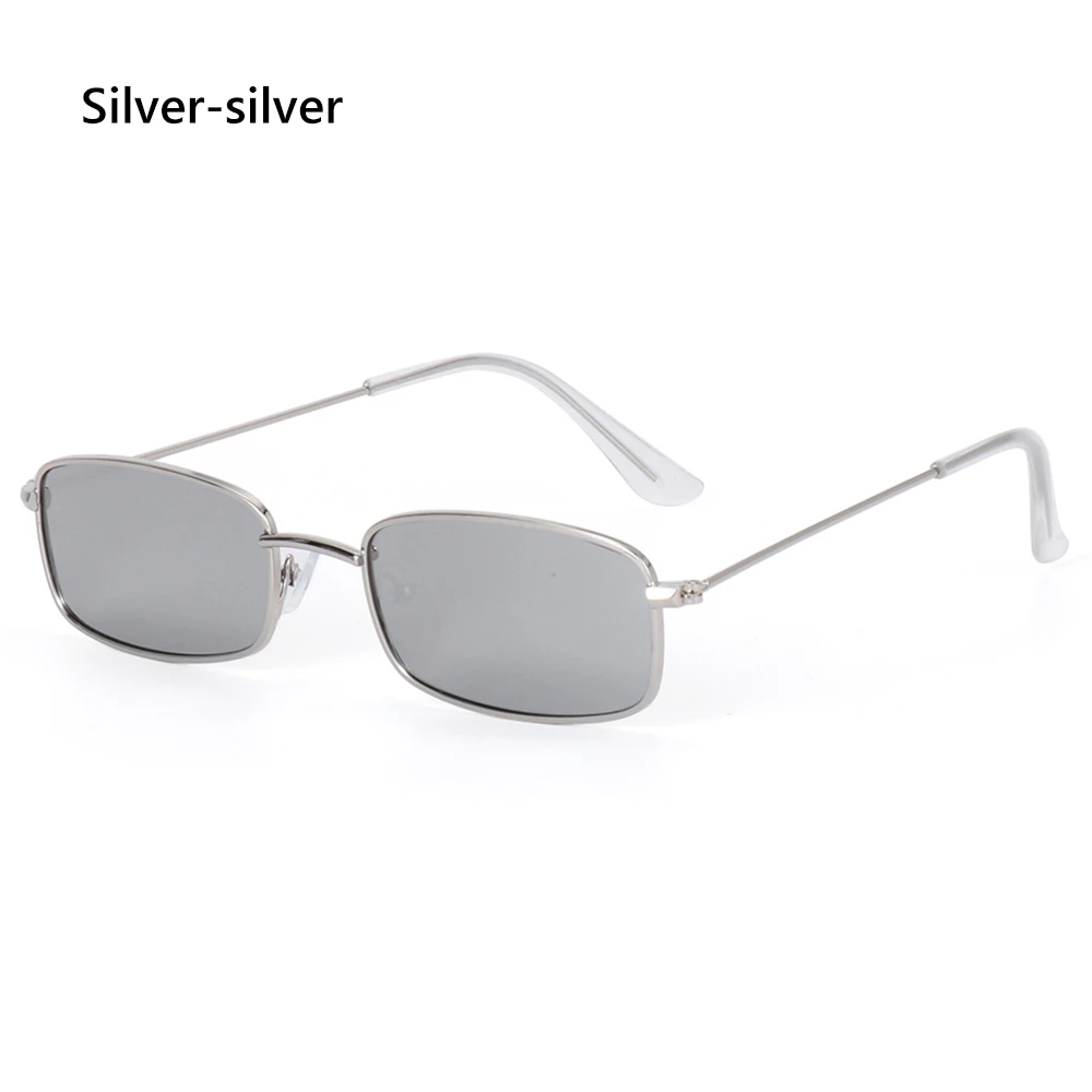 Sleek Unisex Mirrored Lens UV400 Metal Frame Sunglasses