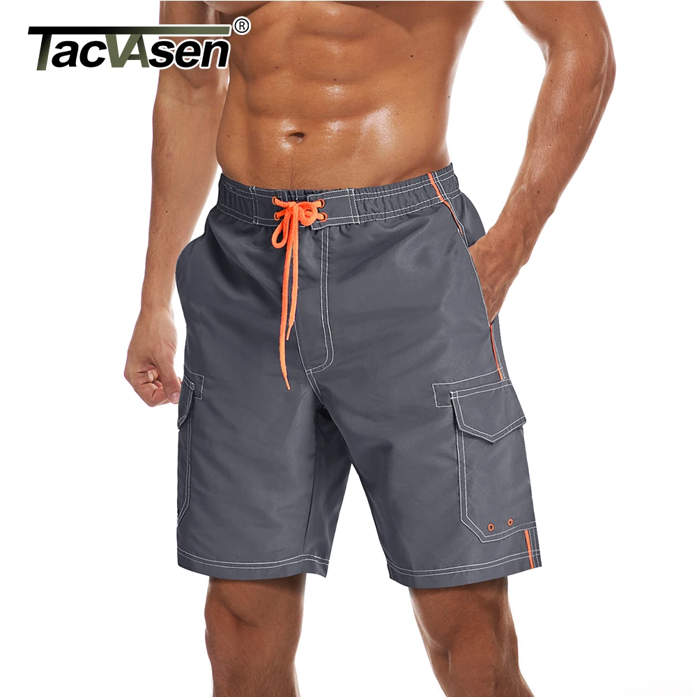 TACVASEN-pantalones cortos de playa para hombre, bañadores secado rápido, ropa de para surfear, cortos de carga - AliExpress Ropa de hombre