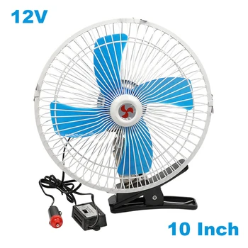 

2 Speeds Multifunction Easy Install Universal For Dashboard 12V 24V Office Car Fans Truck Home Van Oscillating Clip On Air Flow
