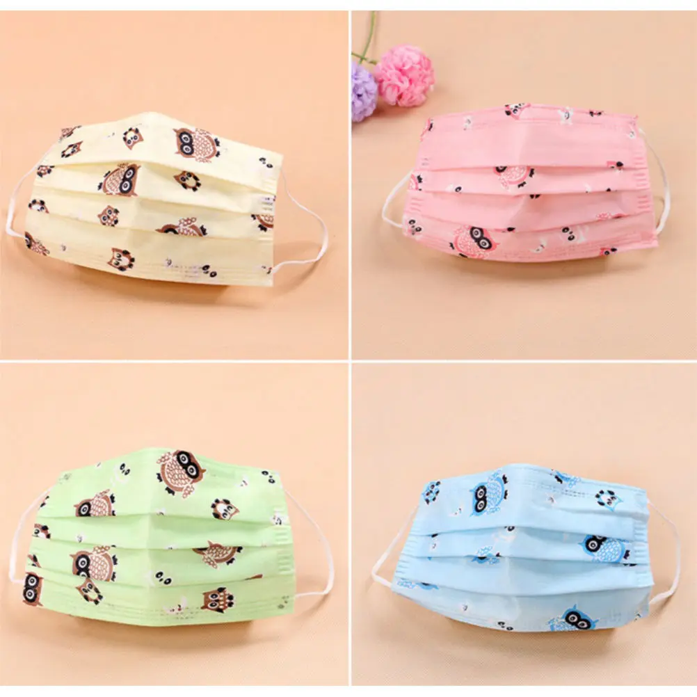 1/5/10Pcs Cute Cartoon Non-woven Mouth-muffle Flu Face Medical Mask KAWAII Disposable Mouth Mask Anti-dust Windproof Masks
