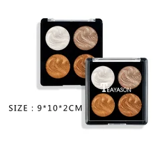 4 цвета макияж хайлайтер пудра палитра осветляет кожу блеск стерео хайлайтер консилер LDO99