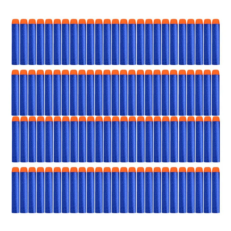 15 Reload Clip For Nerf Soft Bullets Magazine Replacement with 100pcs 7.2cm Refill Darts for Nerf Series Blasters