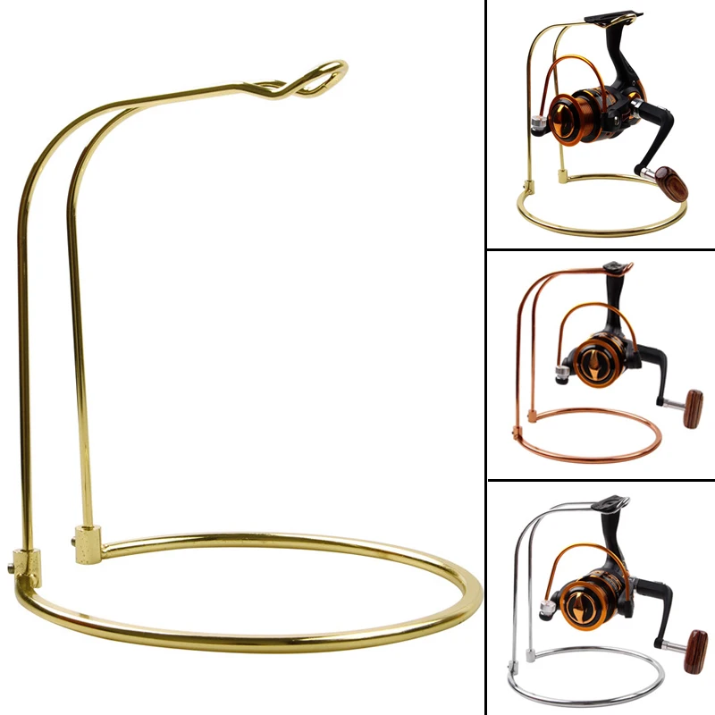 

5pcs/lot stainless steel fishing reel Rack Storage Holder Durable spinning Fishing Gear display stand fish reels support tackle