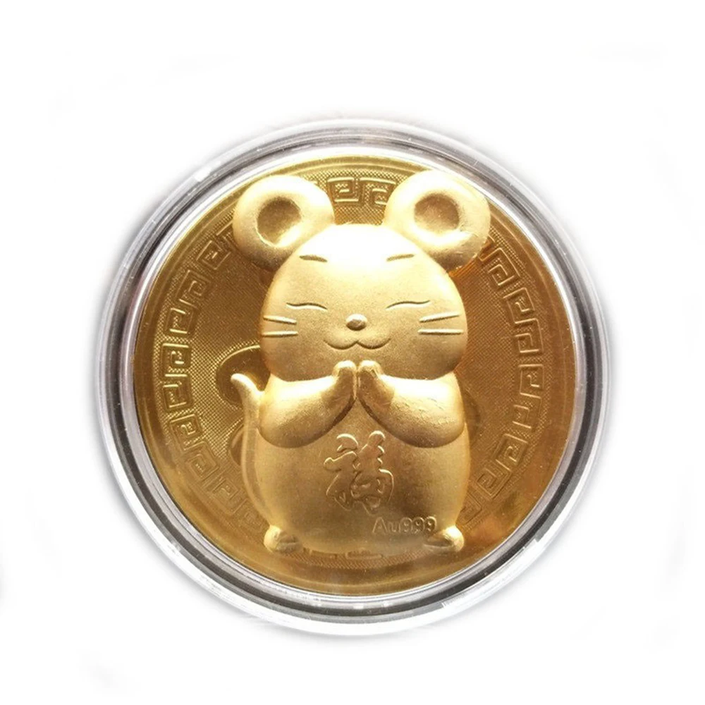 Mouse Lucky красный конверт красный конверт благословение портмоне с рождественскими мотивами памятная монета год прекрасный мультфильм
