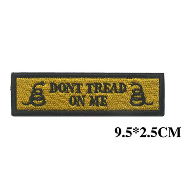 Gadsden Flag Patch Parody Snake Don't Tread On Me No Step On Snek