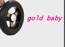

gold baby stroller accessary front where rear wheel