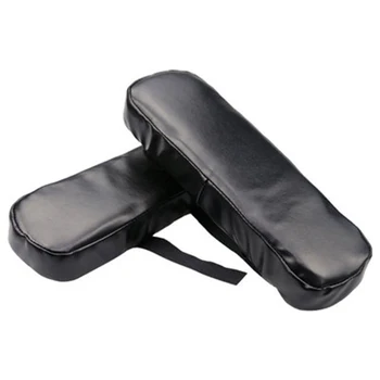 

Relief Cushion Wheel Chair Armrest Pad Cover Elbow Pain Memory Foam PU Leather Office DC120