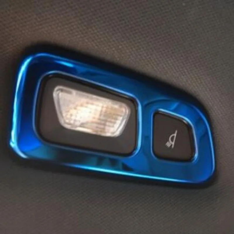 Tonlinker интерьерный передний/задний светильник для чтения, наклейка на крышку для maval H6-19, автомобильный Стайлинг, 1/2 шт., наклейка на крышку из нержавеющей стали