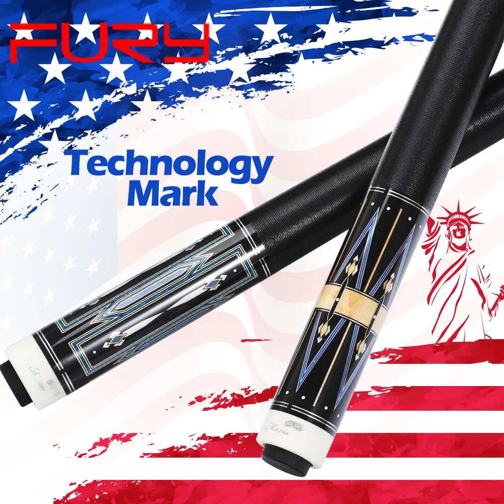 

Official FURY Store GC Pool Cue 13mm Tiger Tip Half Technology STE Maple Shaft Professional Billiard Cue Stick Inlay Tecnologia