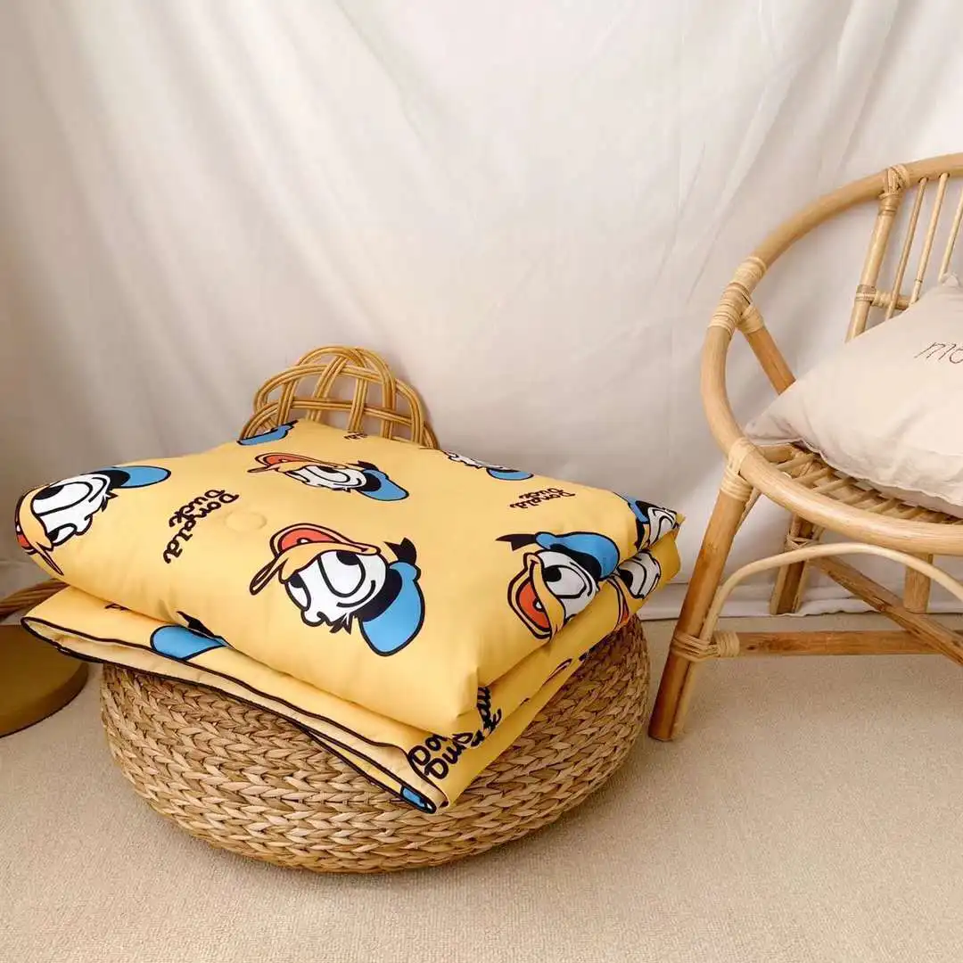 Disney Микки Минни Маус мультфильм одеяло Дональд Дак одеяло тонкое стеганое одеяло для девочек и мальчиков детская кровать дома Спальня украшение