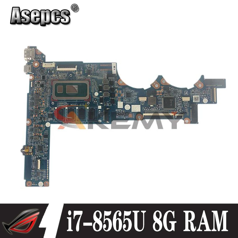 L37351-601 For HP PAVILION 13-AN0010CA 13-0020tu 13-AN Laptop Motherboard DA0G7DMB8D0 Mainboard With i7-8565U CPU RAM 8GB | Компьютеры и