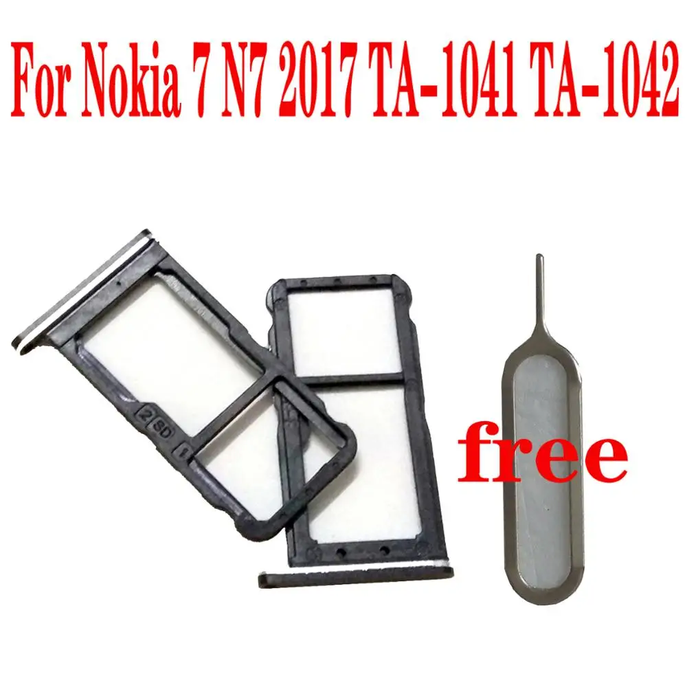 

Shyueda 100% New For Nokia 7 N7 2017 TA-1041 TA-1042 SIM Tray SD Card Tray Slot With Pin
