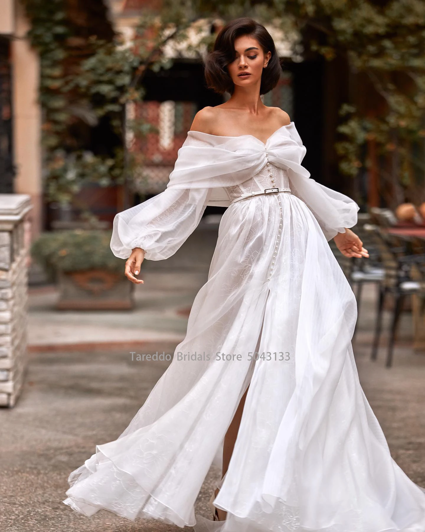 Chic Organza Shirt style Wedding 