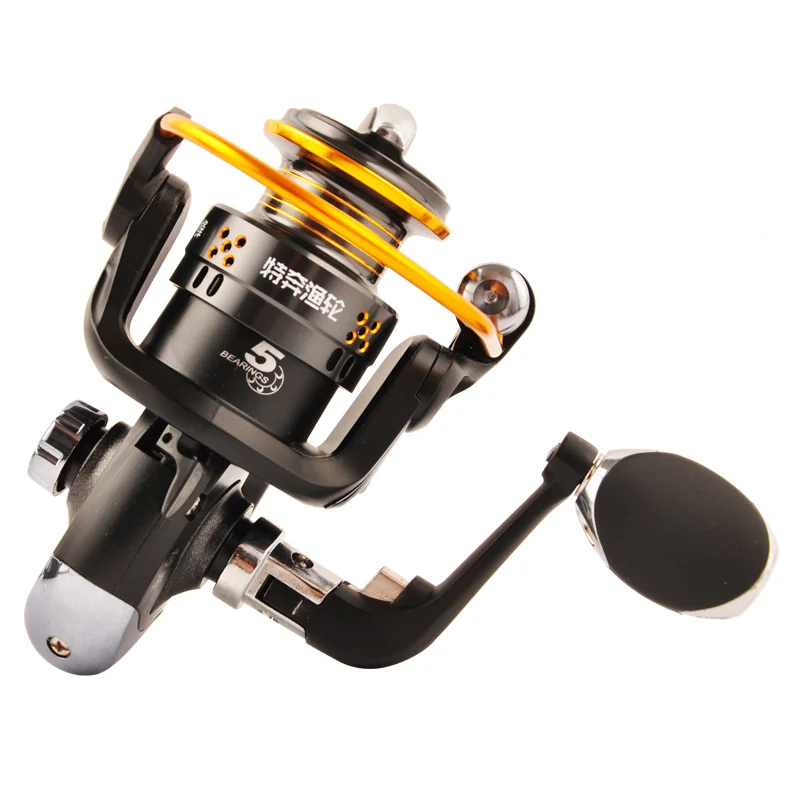  Rock Fishing Reel 1000 Series 5.2:1 5BB Spinning Reel Distant Wedkarstwo Vessel Drag Spool Fish Whe