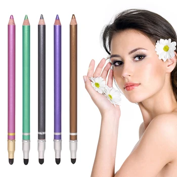 

10 Colors Eye Shadow Pen With Makeup Brush Waterproof Quick Dry Not Blooming Long Lasting Pearlescent Matte Eye Makeup TSLM1